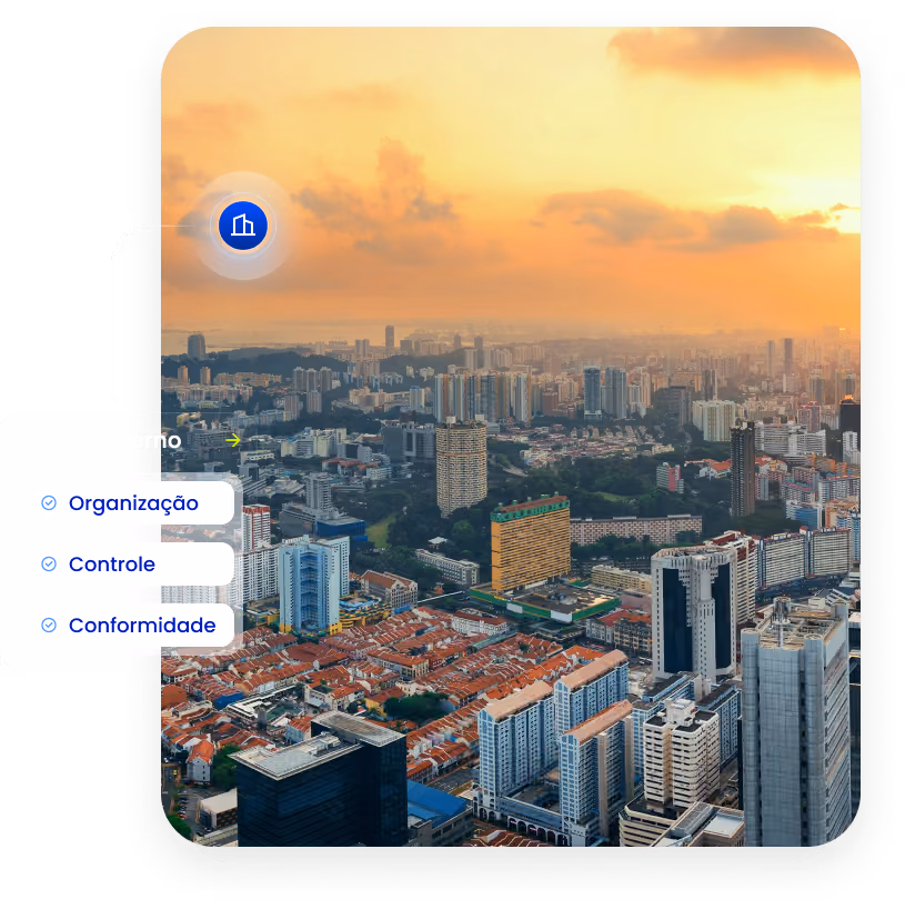 A estrutura administrativa que apoia a gestão da sua cidade
